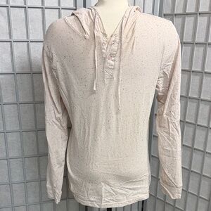 Urban Heritage Pale Pink Speckled Hooded Henley